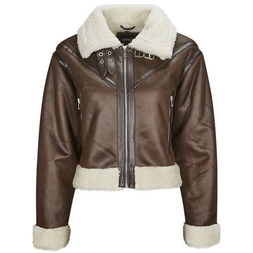Giacca in pelle donna Only ONLBETTY FAUX SUEDE BONDED AVIATOR OTW marrone, eleganza e comfort in un design moderno. Perfetta per outfit casual e di tendenza, ideale per la stagione autunnale e invernale. Acquista ora per un look sofisticato e versatile.