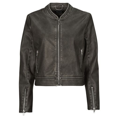 Giacca in pelle Donna Only ONLMINDY Nero, elegante e moderna, realizzata in pelle di alta qualità. Perfetta per ogni occasione, offre une vestibilità impeccabile e un design sofisticato. Ideale per completare il tuo look con stile.