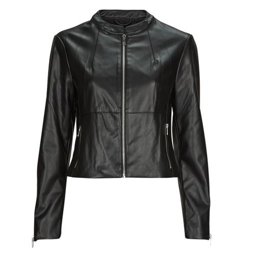 Giacca in pelle Donna Only ONLVICS FAUX LEATHER JACKET OTW Nero, elegante e alla moda, perfetta per ogni occasione. Realizzata in ecopelle di alta qualità, questa giacca offre stile e comfort. Aggiungi un tocco di classe al tuo guardaroba con questa versatile giacca in pelle nera. Ideale per outfit casual e serate eleganti. Acquista ora la tua giacca Only ONLVICS per un look impeccabile.