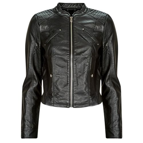 Giacca in pelle Vero Moda VMFAVODONA COATED JACKET NOOS nera per donna, elegante e versatile, ideale per outfit casual e di tendenza. Perfetta per ogni stagione, aggiunge stile e carattere al tuo guardaroba.