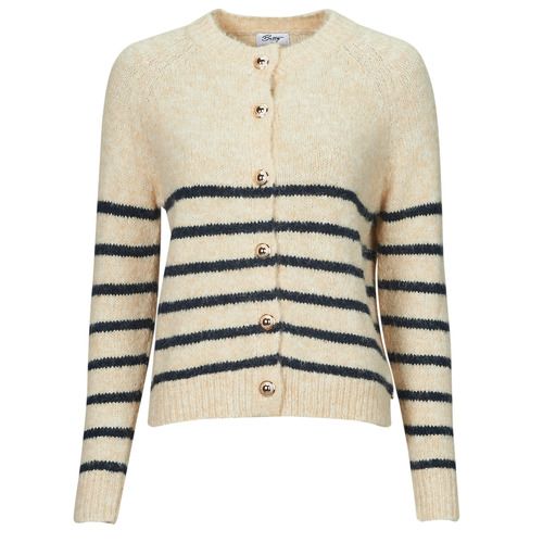 Gilet/ cardigan beige Betty London FLEUR per donna, elegante e versatile, ideale per ogni occasione. Perfetto da abbinare con outfit casual o più formali, questo gilet è realizzato con materiali di alta qualità per garantire comfort e stile. Scopri la moda chic di Betty London con il gilet FLEUR, un must-have per il tuo guardaroba primaverile.