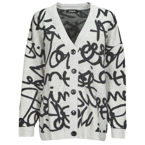 Gilet/ Cardigan Donna Desigual LETTERING Multicolore, prodotto elegante e moderno ideale per outfit casual. Design vivace con scritte e colori accattivanti, perfetto per la stagione primaverile. Realizzato con materiali di alta qualità per garantire comfort e stile. Acquista ora il tuo gilet Desigual LETTERING e aggiungi un tocco di originalità al tuo guardaroba.