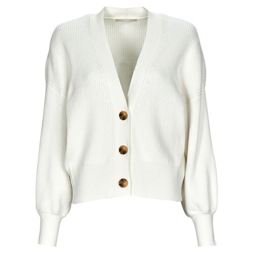 Gilet/Cardigan Donna Esprit Bianco elegante e versatile, perfetto per ogni stagione. Realizzato in morbido tessuto, questo cardigan offre comfort e stile. Indispensabile per un look casual-chic, ideale per abbinamenti con jeans, gonne o pantaloni. Scopri il cardigan Esprit Bianco, il complemento perfetto per il tuo guardaroba!