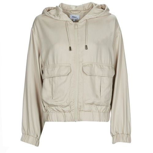 Giubbotto Only ONLKENYA LIFE UTILITY HOOD JACKET Beige per donna, perfetto per un look alla moda e funzionale. Ideale per ogni stagione, questo giubbotto versatile offre comfort e stile. Scopri la giacca ideale per completare il tuo guardaroba femminile con eleganza. Giubbotti donna alla moda, moda casual, giacche beige.
