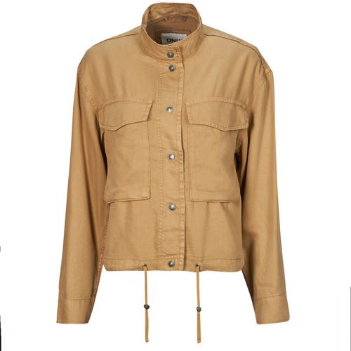 Giubbotto Only ONLKENYA beige per donna, ideale per la stagione autunnale, stile casual e moderno, perfetto da abbinare a jeans e stivali. Acquista ora il tuo giubbotto trendy per un look originale e comodo!
