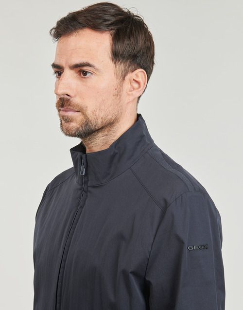 Giubbotto Geox M EOLO BOMBER STRETCH MIXED Marine - Giubbotti Uomo - 5
