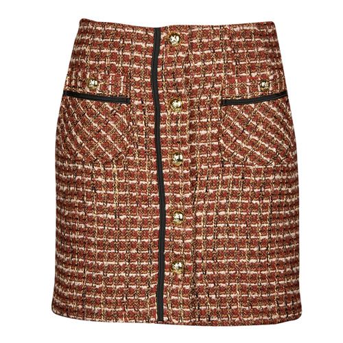 Gonna corta rossa Moony Mood LYCERIE per donna, elegante e trendy, perfetta per outfit casual e formali. Ideale per la primavera e l'estate, questa gonna valorizza la figura e si abbina facilmente a bluse e scarpe alla moda. Aggiungi un tocco di stile al tuo guardaroba con la gonna LYCERIE.