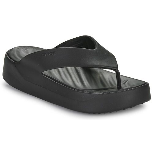 Infradito Crocs Getaway Platform Flip Nero per donna, eleganti e confortevoli, ideali per l'estate. Sola piattaforma per una maggiore altezza e supporto, perfette per ogni occasione. Acquista ora il tuo paio di infradito Crocs per un look alla moda e un comfort senza pari.