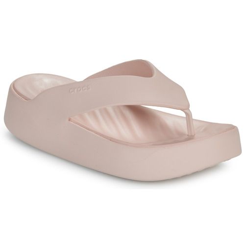 Infradito Crocs Getaway Platform Flip Rosa per Donna, eleganti e comode, perfette per l'estate. Design moderno e trendy per ogni occasione, ideali da abbinare a costumi da bagno o outfit casual. Scarpe leggere con suola piatta per un comfort ottimale. Acquista ora le infradito Crocs Getaway per un look alla moda e una passeggiata in tutta comodità.