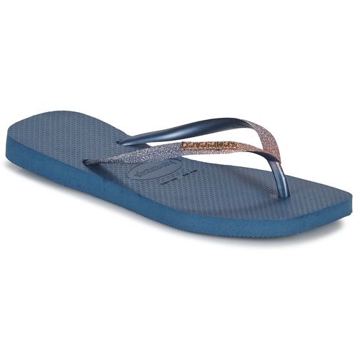 Infradito Havaianas SLIM SQUARE GLITTER Marine per donna, eleganti e brillanti, perfette per l'estate. Acquista le migliori ciabatte estive con design moderno e comfort eccezionale. Ideali per il mare e le passeggiate sul lungomare, queste infradito uniscono stile e praticità. Disponibili in colore marine, perfette per completare ogni outfit estivo.