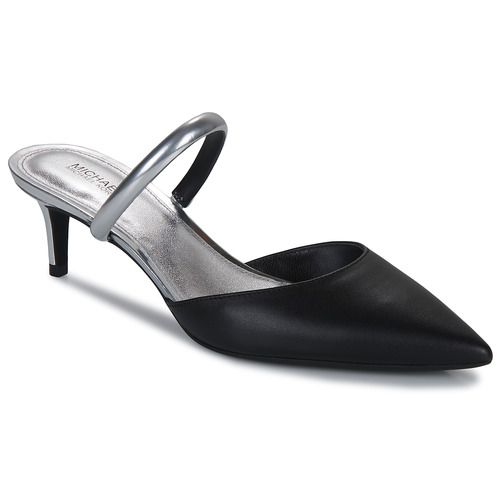 Ciabatta Donna MICHAEL Michael Kors JESSA MULE KITTEN in colore Nero, elegante e versatile, ideale per ogni occasione. Design moderno con tacco kitten, perfetta per donne che cercano comfort senza rinunciare allo stile. Acquista ora per aggiungere un tocco di classe al tuo guardaroba!
