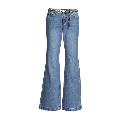 Jeans Flare Donna MICHAEL Michael Kors con cintura a catena, modello DNM in denim blu. Stile elegante e alla moda, perfetti per ogni occasione. Acquista ora i tuoi Jeans Flare Blu per un look trendy e sofisticato.