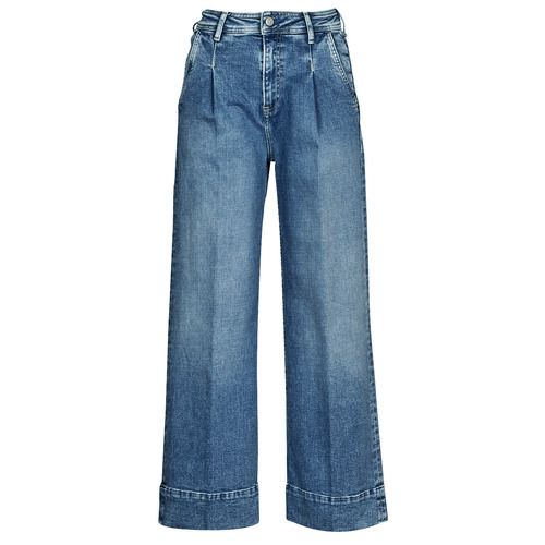 Jeans Flare Donna Pepe Jeans LUCY Blu - Pantaloni alla moda con vita alta, in denim di alta qualità, perfetti per look casual e trendy. Ideali per ogni occasione, i LUCY offrono comfort e stile, valorizzando la silhouette. Acquista ora per aggiungere un tocco di eleganza al tuo guardaroba!