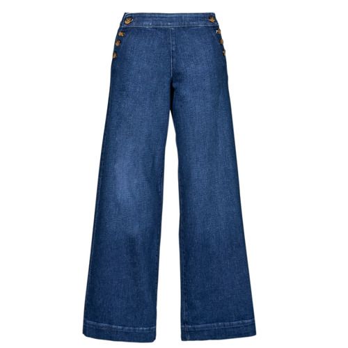 Jeans Flare Only ONLMADISON Blu Donna, moda donna, pantaloni flare, denim di qualità, stile chic, outfit alla moda, abbigliamento femminile, jeans blu, taglio ampio, tendenze jeans, vestibilità comoda.