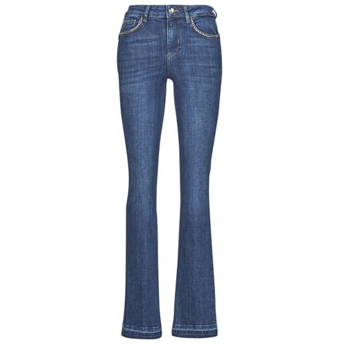 Jeans Flare Liu Jo UA4039 Blu Donna, stile trendy e alla moda, perfetti per ogni occasione. Realizzati in denim di alta qualità, questi jeans offrono comfort e vestibilità eccezionale. Ideali per completare outfit casual e chic, rendendo ogni look unico e sofisticato. Disponibili in blu, sono un must-have per il guardaroba femminile.