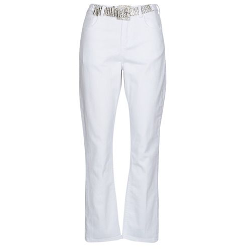Pantaloni Liu Jo PANT STRAIGHT FIT Bianco, jeans donna eleganti e versatili, perfetti per ogni occasione. Realizzati in cotone di alta qualità, questi jeans offrono un fit struttura dritta che valorizza la figura. Ideali per abbinamenti casual o chic, sono un must-have nel guardaroba femminile. Scopri il comfort e lo stile senza tempo dei jeans Liu Jo, perfetti per outfit di tendenza.