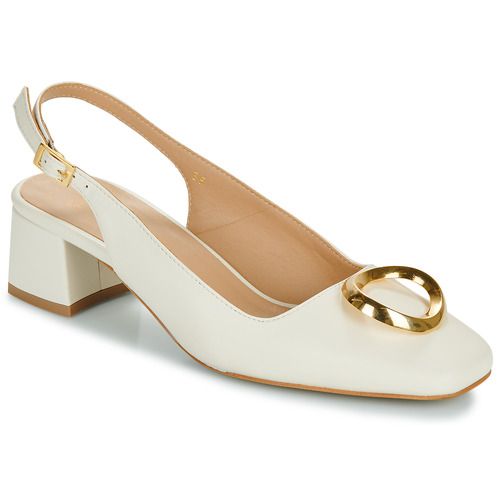 Décolleté Donna Fericelli MIMI Bianco, elegante e alla moda, realizzato in pelle di alta qualità. Design raffinato con punta affusolata e tacco alto, perfetto per occasioni speciali e per l'uso quotidiano. Comfort e stile si uniscono in questo modello versatile, ideale per abbinamenti con abiti eleganti o denim. Un must-have per ogni guardaroba femminile.