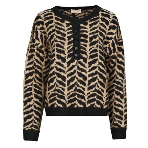 Maglione donna Moony Mood LEDICIA di colore marrone, elegante e comodo, perfetto per outfit autunnali e invernali. Realizzato con materiali di alta qualità, offre un look alla moda e trendy, ideale per occasioni casual e quotidiane. Scopri il comfort e lo stile del maglione LEDICIA, un must-have nel tuo guardaroba.