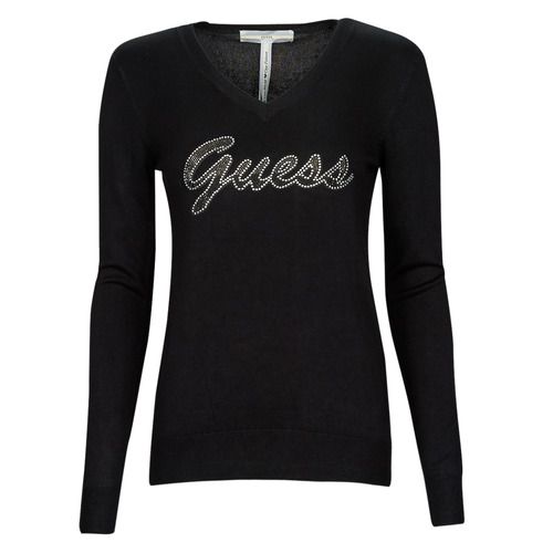 Maglione Donna Guess PASCALE VN LS SWTR Nero, elegante e alla moda, realizzato in morbido materiale, ideale per outfit casual e sofisticati. Perfetto per ogni stagione, questo maglione si distingue per il suo design versatile e il colore classico nero. Aggiungi un tocco di stile al tuo guardaroba con il maglione Guess PASCALE!