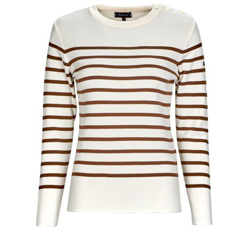 Maglione donna Armor Lux PULL MARIN BRIAC multicolore, caratterizzato da un design elegante e alla moda. Realizzato con materiali di alta qualità, questo maglione è perfetto per le stagioni fresche. La sua combinazione di colori vivaci e il classico stile marinaresco lo rendono un must-have per ogni guardaroba. Ideale per outfit casual e sofisticati, offre comfort senza compromettere lo stile. Scegli il maglione multicolore Armor Lux per un look raffinato e trendy.