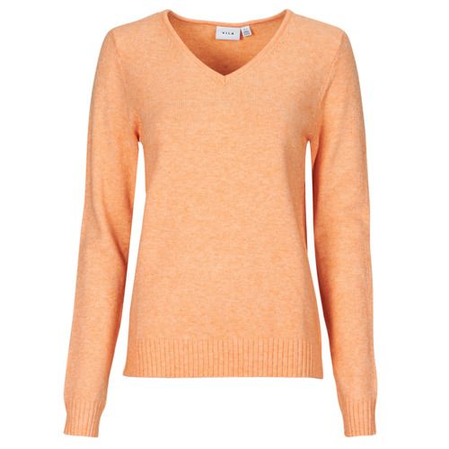 Maglione Donna Vila VIRIL V NECK Arancio, elegante e comodo, perfetto per outfit autunnali e invernali. Realizzato in morbido tessuto, presenta un design a V per un tocco sofisticato. Ideale per ogni occasione, da indossare con jeans o gonne. Aggiungi un tocco di colore al tuo guardaroba con questo maglione arancione di alta qualità. Acquista ora per rinnovare il tuo stile!