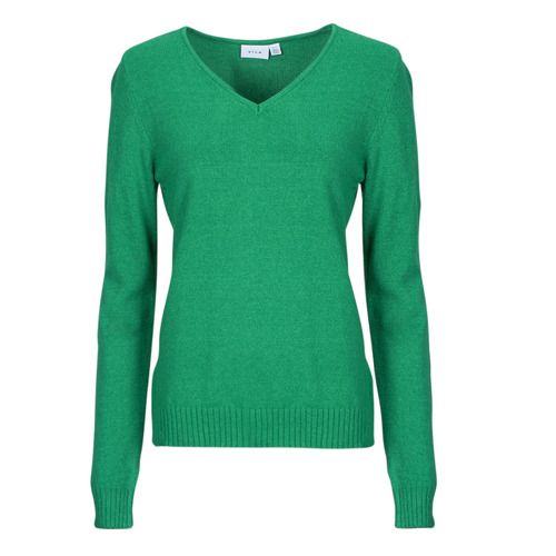 Maglione Donna Vila VIRIL V NECK Verde, elegante e alla moda, realizzato in morbido tessuto. Perfetto per outfit casual e occasioni formali. Scopri il comfort e lo stile di questo maglione versatile per ogni stagione.