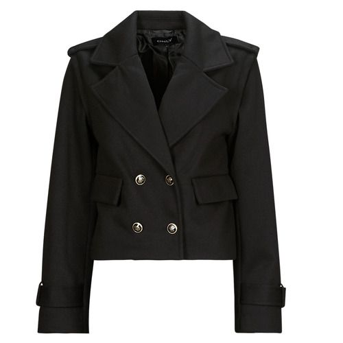 Mantella Only ONLMOLLY SHORT JACKET CC OTW Nero Cappotto Donna, elegante e versatile, perfetta per ogni occasione. Realizzata in materiali di alta qualità, offre comfort e stile. Ideale per l'autunno e l'inverno, si abbina facilmente a diversi outfit. Scopri il tuo look impeccabile con questo cappotto trendy.