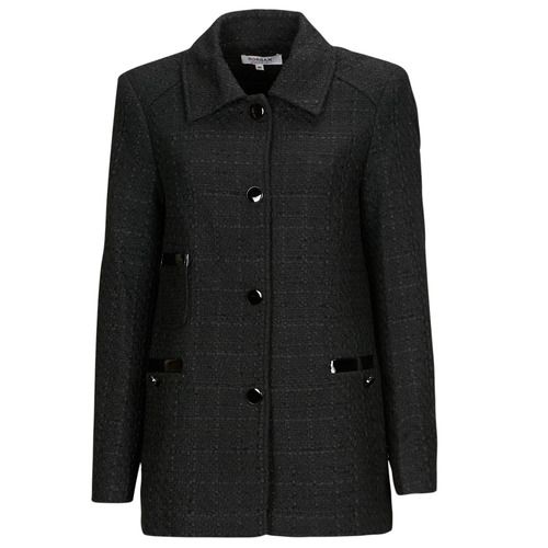 "Cappotto Donna Morgan VAVAN Nero: elegante mantella in nero con design sofisticato, ideale per occasioni formali e quotidiane. Realizzato con materiali di alta qualità per comfort e stile. Aggiungi un tocco di classe al tuo guardaroba con il cappotto Morgan VAVAN."
