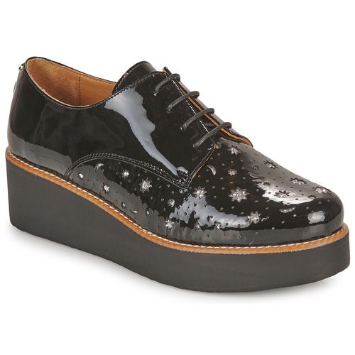 Scarpe Derby Donna Fericelli NENSEE in Nero, eleganti e versatili, ideali per ogni occasione. Perfette per un look chic e sofisticato, queste scarpe uniscono comfort e stile, rendendole un must-have nel guardaroba femminile.