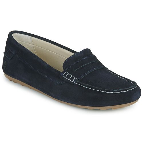 Mocassini Donna Casual Attitude NEW01 Marine in pelle blue navy, ideali per ogni occasione. Design elegante e confortevole, perfetti per outfit casual e formali. Acquista ora per completare il tuo look con stile!