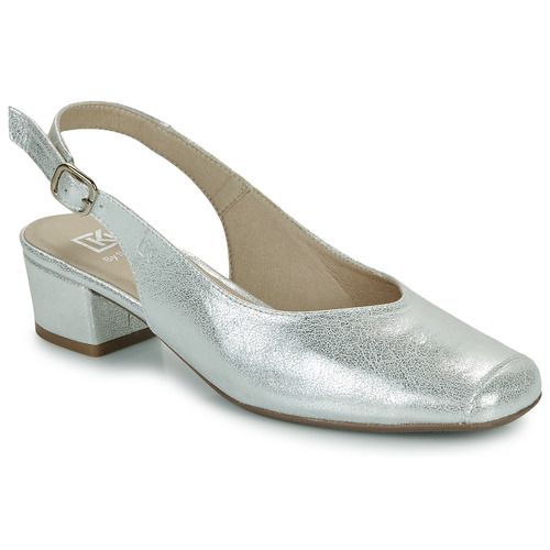 Décolleté Donna Dorking PAMEL in Argento, eleganti scarpe con tacco alto, perfette per occasioni speciali e look sofisticati. Comfort e stile per le donne moderne, ideali per eventi, matrimoni e serate fuori. Scarpe di qualità per un'eleganza senza tempo.