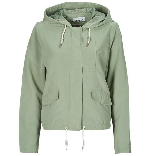 Parka Donna Only ONLSKYLAR Verde, elegante e versatile, perfetto per l'inverno. Realizzato in materiale di alta qualità, offre comfort e calore. Design moderno con dettagli alla moda, ideale per ogni occasione. Aggiungi un tocco di stile al tuo guardaroba con questo parka di tendenza.