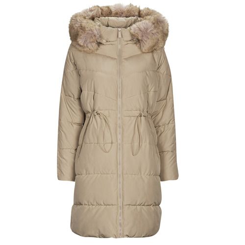 Piumino Donna Betty London DOVINE Beige - Elegante piumino in toni neutri, perfetto per la stagione invernale. Design moderno e caldo, ideale per ogni occasione. Aggiungi un tocco di stile al tuo guardaroba con il piumino DOVINE di Betty London, un must-have per la tua moda invernale.