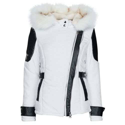 "Piumino Donna Moony Mood LYVIE Bianco, elegante giacca invernale con design moderno, ideale per outfit alla moda e comfort nelle stagioni fredde. Realizzato con materiali di alta qualità per garantire calore e stile. Perfetto per ogni occasione, dal look casual a quello più chic."