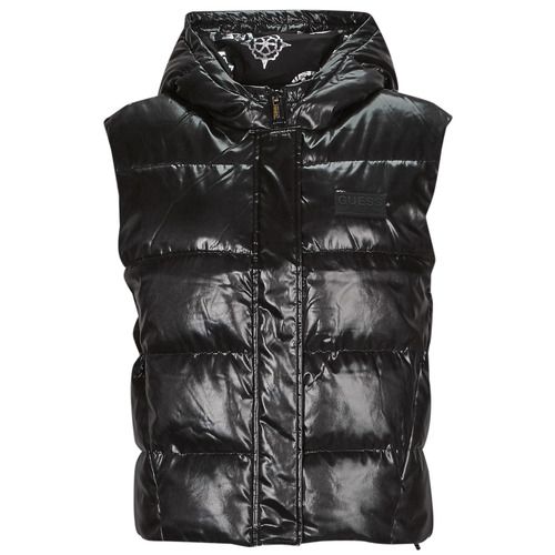 Piumino Guess NOEMI PADDED VEST Nero per donna, elegante e versatile, ideale per l'inverno. Realizzato con materiali di alta qualità, offre comfort e calore. Perfetto per un look casual o elegante, combina fashion e funzionalità. Aggiungi questo piumino al tuo guardaroba per affrontare le giornate fredde con stile.