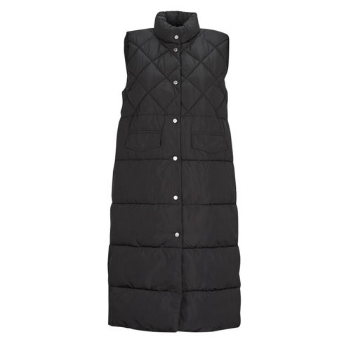 Piumino donna Only ONLSTACY QUILTED LONG WAISTCOAT OTW in nero, elegante e versatile, perfetto per l'inverno. Giacca imbottita lunga con design trapuntato, ideale per outfit casual e chic. Aggiungi stile e calore al tuo guardaroba con questo must-have per la stagione fredda.