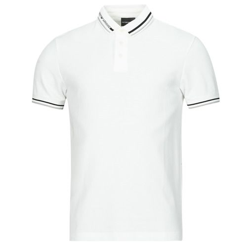 Polo Uomo Emporio Armani 3D1FM4 Bianco, elegante e raffinata, realizzata in tessuto di alta qualità. Ottima scelta per outfit casual e formali. Disponibile online per un look sofisticato e moderno.