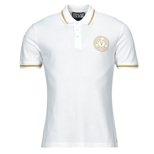 Polo Uomo Versace Jeans Couture 76GAGT02 Bianco, elegante e alla moda, per un look raffinato e contemporaneo. Realizzata in tessuto di alta qualità, questa polo è perfetta per ogni occasione, dal casual all'abbigliato. Scopri lo stile unico di Versace Jeans Couture con questo must-have per il tuo guardaroba.