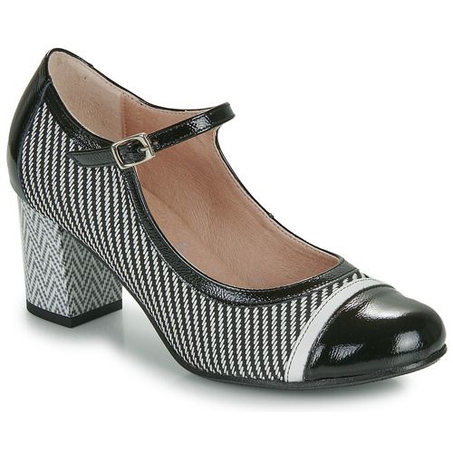 Décolleté Donna Dorking RODIN in pelle nera, con tacco elegante, ideale per look sofisticati e moderni. Comfort e stile uniti per ogni occasione. Acquista ora per un tocco di classe nel tuo guardaroba!