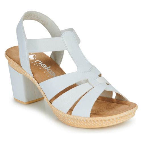 Sandali Donna Rieker 665K3-80 Bianco, eleganti e comodi, ideali per la stagione estiva. Perfetti per ogni occasione, con un design versatile che si adatta a vari outfit. Realizzati con materiali di alta qualità per garantire comfort e durata. Acquista ora i tuoi sandali Rieker per aggiungere stile e comodità al tuo guardaroba!