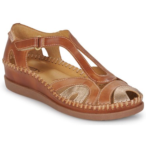 Sandali Pikolinos CADAQUES Marrone per Donna, eleganti e confortevoli, perfetti per l'estate. Realizzati in pelle di alta qualità, questi sandali offrono un design chic e versatile, ideali per ogni occasione. Accompagna il tuo look con questi sandali alla moda, disponibili in colore marrone.