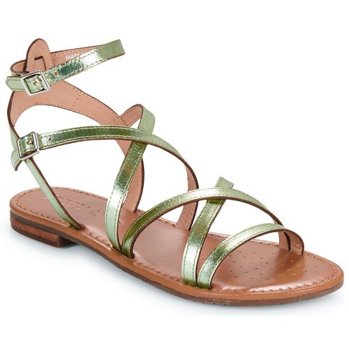 Sandali donna Geox D SOZY S in verde, eleganti e confortevoli, ideali per la stagione estiva. Design moderno con dettagli raffinati, perfetti per completare qualsiasi outfit. Acquista ora per un look chic e alla moda!