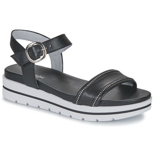 Sandali Donna NeroGiardini E307812D-100 in morbido pelle nera, design elegante e versatile, perfetti per ogni occasione. Acquista ora i sandali NeroGiardini per un comfort impeccabile e uno stile sofisticato.