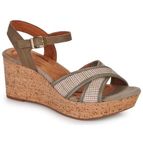 Sandali Clarks ELLERI PLUM Kaki da donna, eleganti e comodi, ideali per l'estate. Design raffinato in tono beige, perfetti per ogni occasione. Acquista ora per un look alla moda e un comfort duraturo!