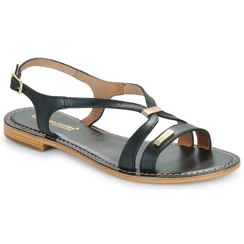 Sandali neri Les Tropéziennes par M Belarbi modello HAMOON per donna, realizzati in morbida pelle con dettagli eleganti. Perfetti per l'estate, questi sandali offrono comfort e stile, ideali per ogni occasione. Acquista ora i tuoi sandali HAMOON Nero per un look trendy e raffinato.