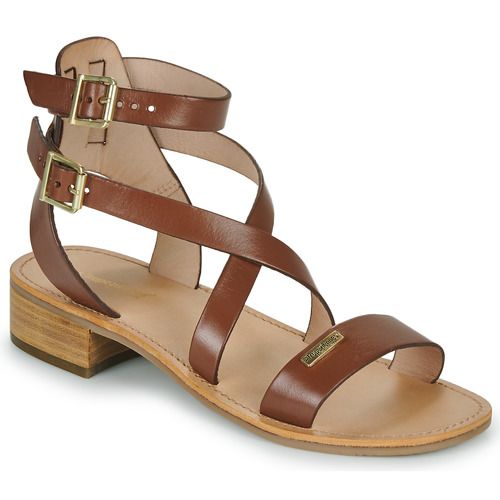 Sandali Les Tropéziennes par M Belarbi HOCEAN Marrone per donna, realizzati in pelle di alta qualità, con un design elegante e comodo, ideali per le giornate estive. Perfecti per ogni occasione, questi sandali offrono stile e versatilità, rendendoli un must-have nel tuo guardaroba estivo.