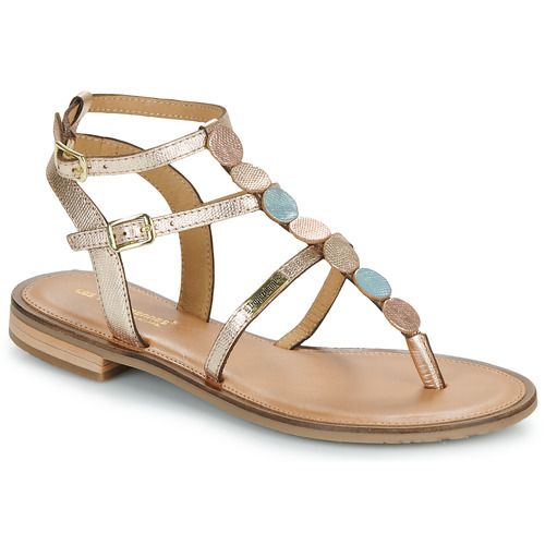 Sandali HORELIA Oro per Donna di Les Tropéziennes par M Belarbi, eleganti e alla moda, perfetti per l'estate. Realizzati con materiali di alta qualità, questi sandali offrono comfort e stile per ogni occasione. Ottimi da abbinare a vestiti estivi o shorts, ideali per passeggiate in spiaggia o uscite serali. Acquista ora per aggiungere un tocco di classe al tuo guardaroba!