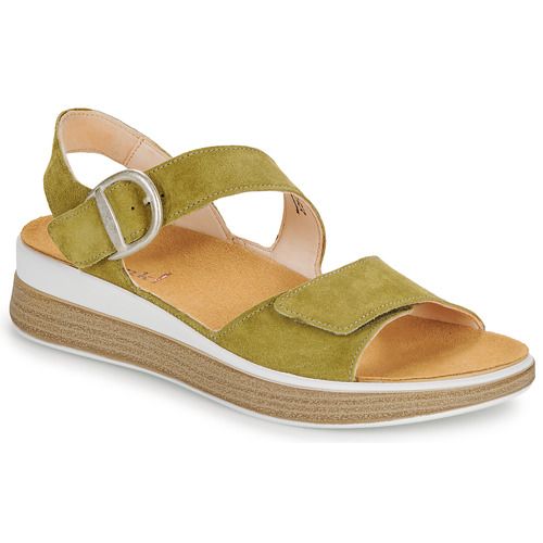Sandali Donna Think MEGGIE Verde con design elegante e confortevole, ideali per la stagione estiva. Questi sandali leggermente rialzati offrono supporto perfetto e stile raffinato per ogni occasione. Perfetti per outfit casual e da giorno, sono un must-have per il guardaroba femminile.