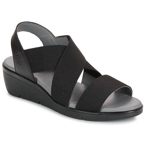 Sandali Fly London NOLI in colore nero, design elegante e moderno per donna. Perfetti per ogni occasione, questi sandali offrono comfort e stile, ideali per l'estate. Scopri il tuo nuovo paio di sandali alla moda con Fly London NOLI, un must-have per ogni guardaroba femminile. Acquista ora per un look impeccabile!