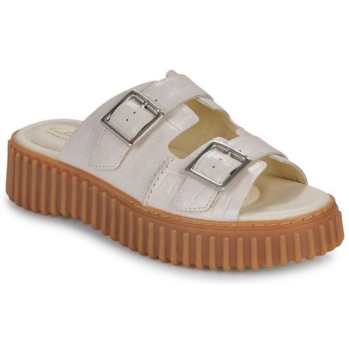 Sandali Clarks TORHILL SLIDE Bianco per Donna, eleganti e comodi, ideali per la stagione estiva. Design raffinato e versatile, perfetti per abbinamenti casual o chic. Acquista ora per un look alla moda!